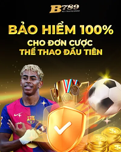 Khuyến mãi bảo hiểm cược thua 100% B789